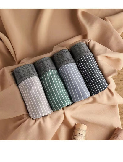 Boxer Coton Rayé U-Convex Plus Size - L à 6XL - Nos Petits KIFF