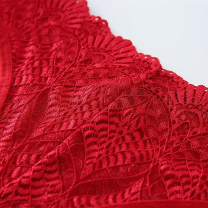 Culotte femme dentelle brodée — Taille basse ajourée