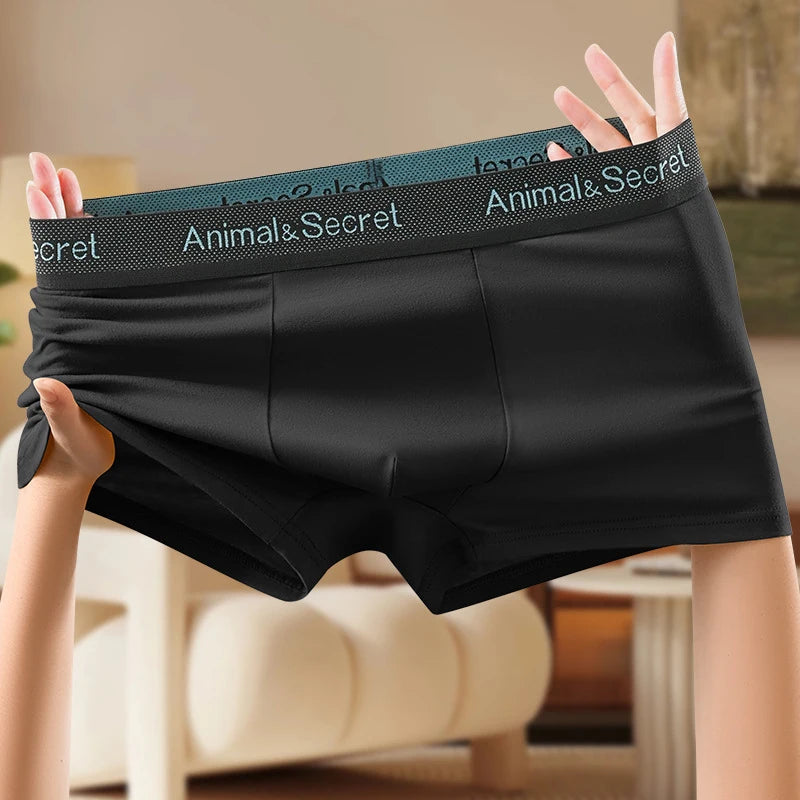 1 Pcs Underwear Men's Boxer Shorts Sexy Panties Cotton Boxers Man Underpants Male Shorts Homme U Convex Lingerie Free Shipping