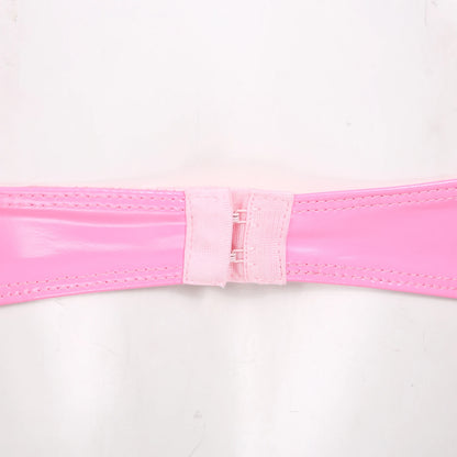 Brassiere Wet Look Cuir Vegan - Sans Armature S-XXL - Nos Petits KIFF
