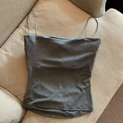 Brassière camisole sans coutures avec coussinet