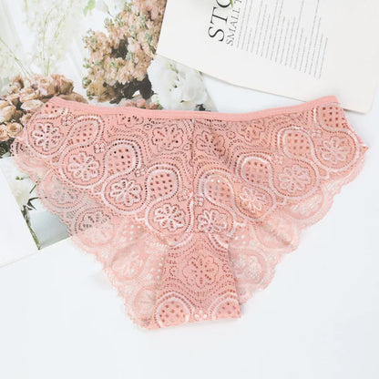 Culotte femme dentelle florale — Imprimé sexy taille mi-haute