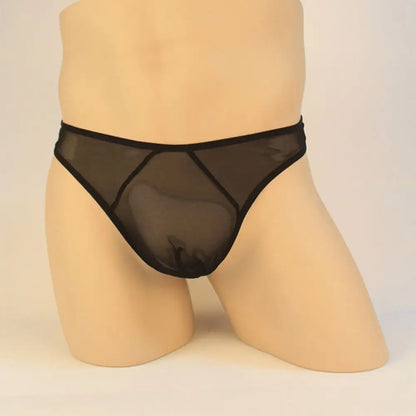 Thong homme résille transparent ultra-fin — Taille basse taille unique