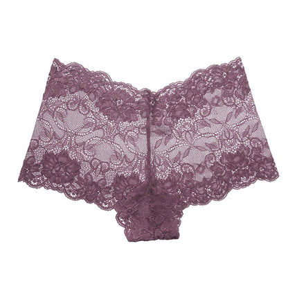 BZEL 3PCS/Set Women's Panties Floral Lace Women's Boxers Sexy Lingerie Femme Hollow Out Charming Boyshorts Fashion Cozy Underpants
