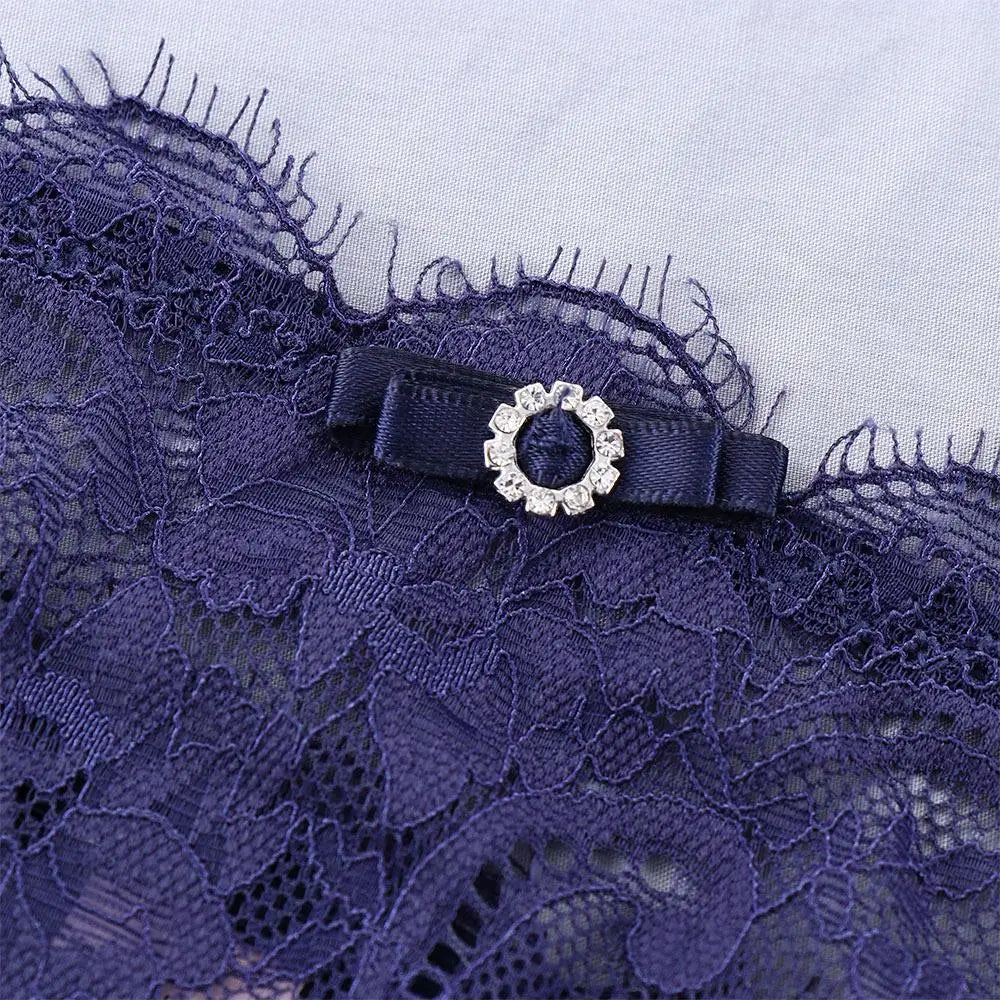 G-String Femme Dentelle Transparente Sexy - Entrejambe Coton - Nos Petits KIFF