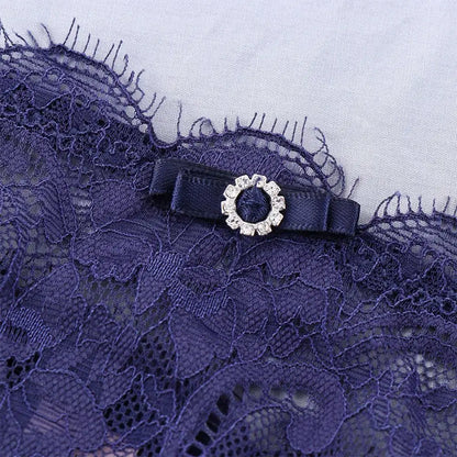 G-String Femme Dentelle Transparente Sexy - Entrejambe Coton - Nos Petits KIFF