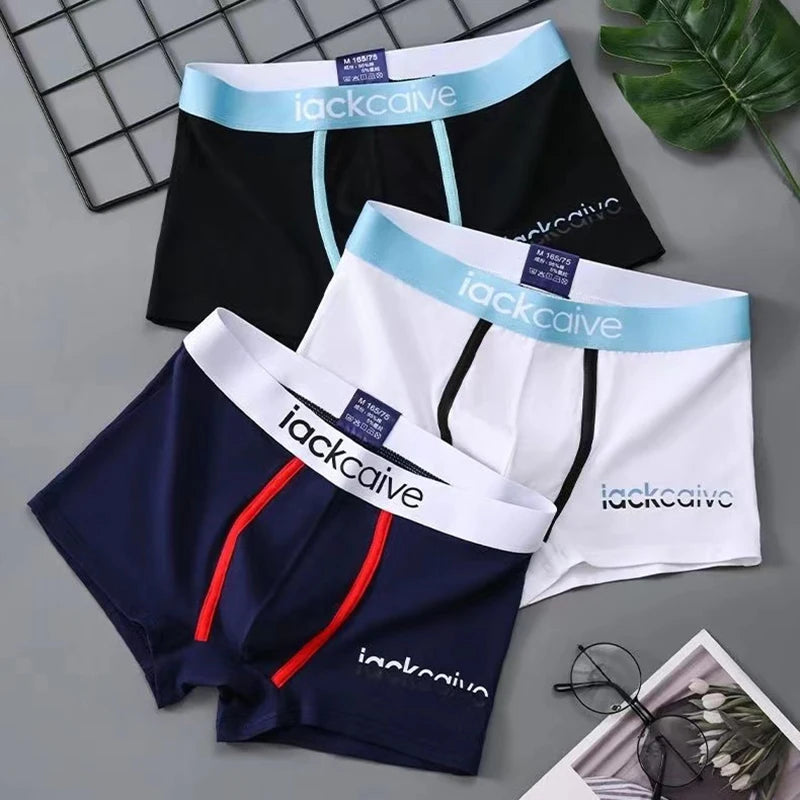 1 Pcs Underwear Men's Boxer Shorts Sexy Panties Cotton Boxers Man Underpants Male Shorts Homme U Convex Lingerie Wholesale Lots