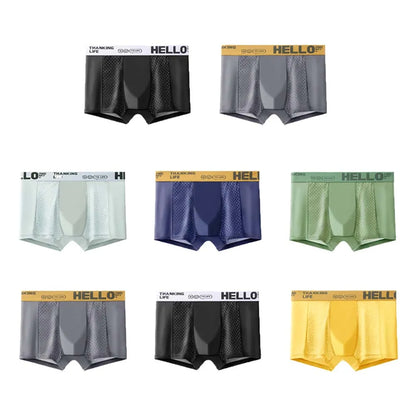 Lot 4 Boxers Mesh Ceinture Lettre - Grande Taille 2XL-5XL - Nos Petits KIFF