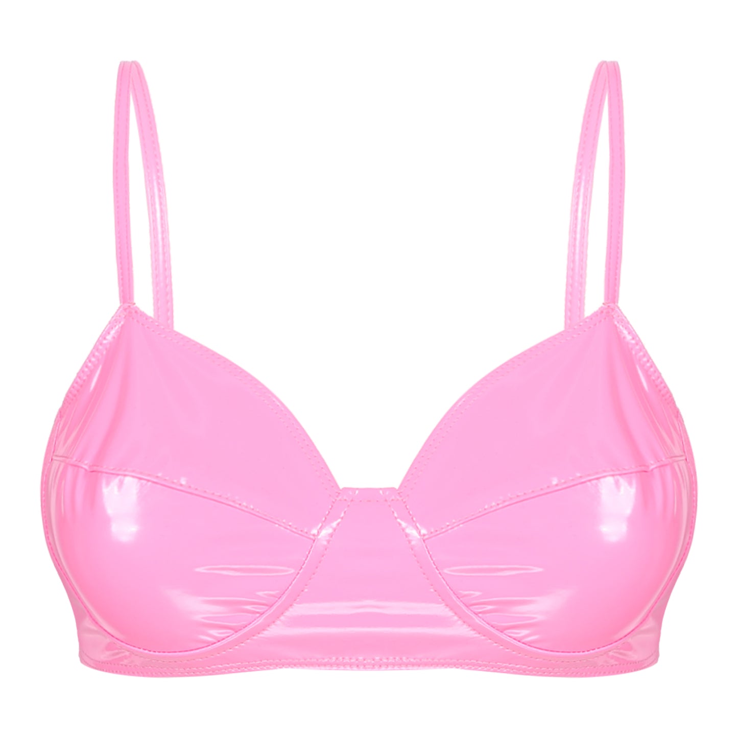 Brassiere Wet Look Cuir Vegan - Sans Armature S-XXL - Nos Petits KIFF