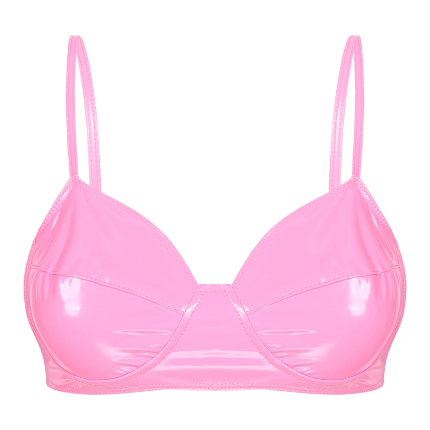 Brassiere Wet Look Cuir Vegan - Sans Armature S-XXL - Nos Petits KIFF