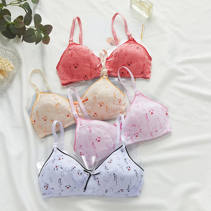 Soutien-gorge sport femme sans armature — 2 rangées de boutons couleur unie