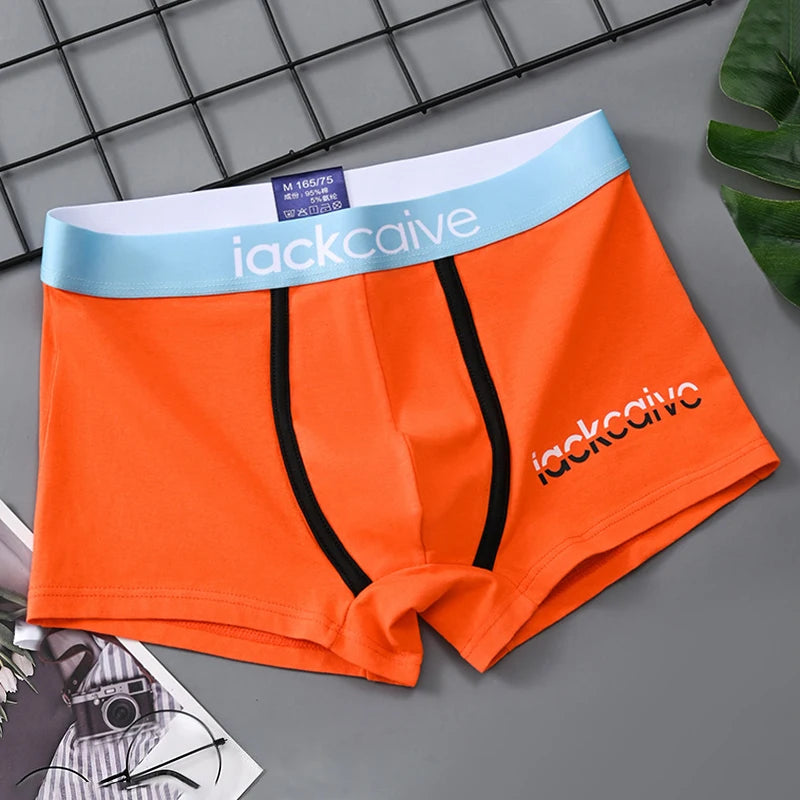 1 Pcs Underwear Men's Boxer Shorts Sexy Panties Cotton Boxers Man Underpants Male Shorts Homme U Convex Lingerie Wholesale Lots