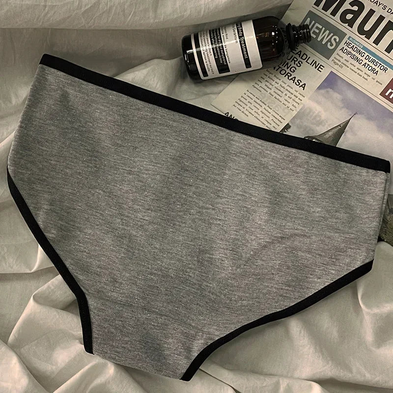 Culotte femme coton style japonais — Taille mi-haute sans coutures respirante