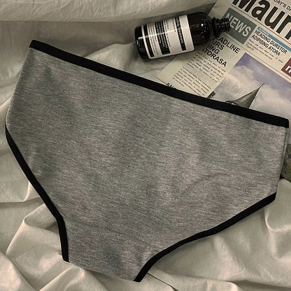 Culotte femme coton style japonais — Taille mi-haute sans coutures respirante