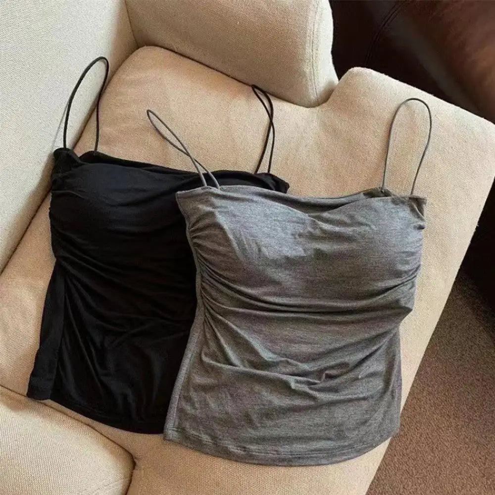 Brassière camisole sans coutures avec coussinet