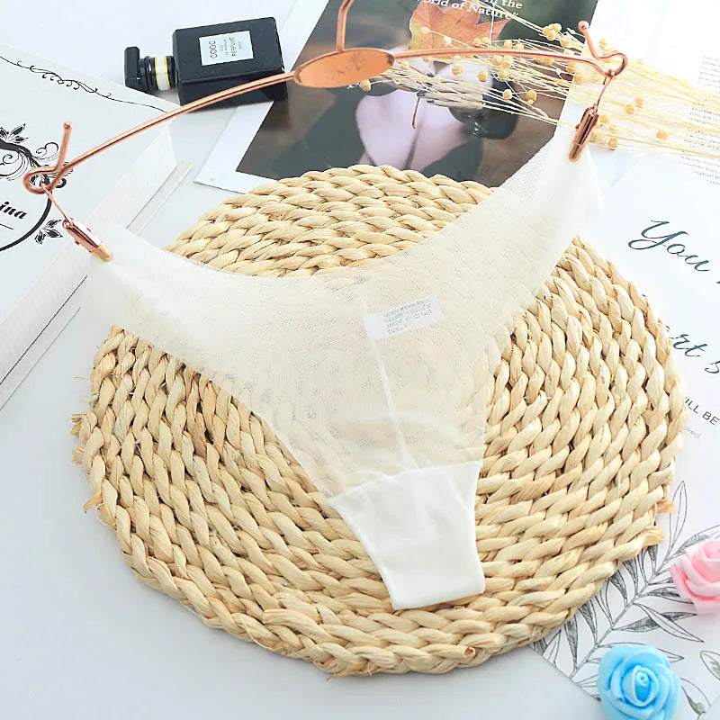 G-string femme ultra-fin transparent — Sans coutures taille basse taille unique