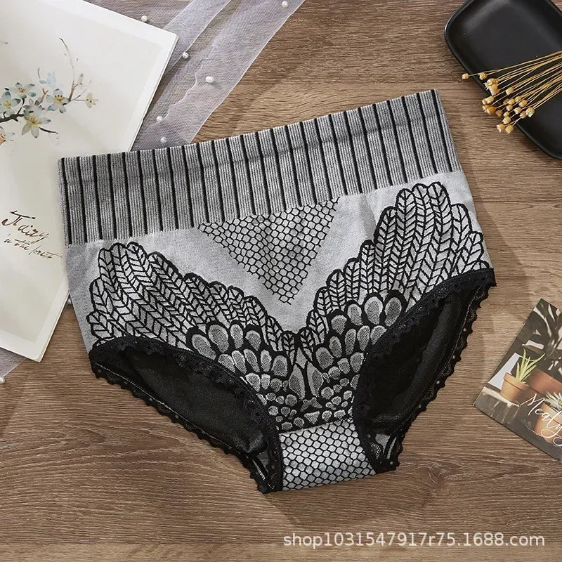 Culotte gainante femme — Taille haute sans coutures push-up fessier