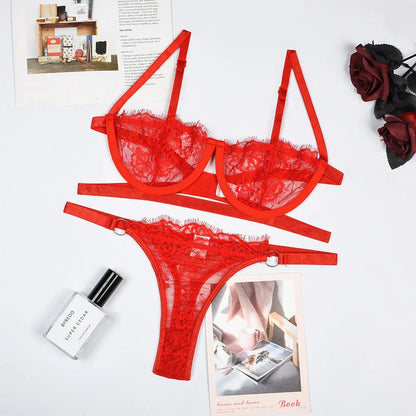 Ensemble lingerie dentelle féerique — Bra + Culotte
