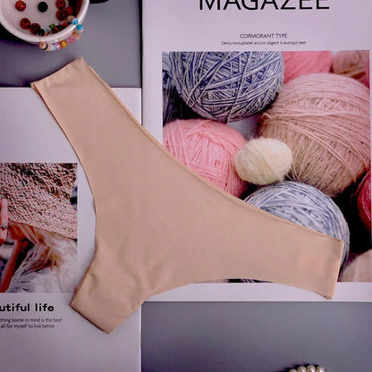 Tanga femme volants invisible — G-string sans coutures sexy lingerie