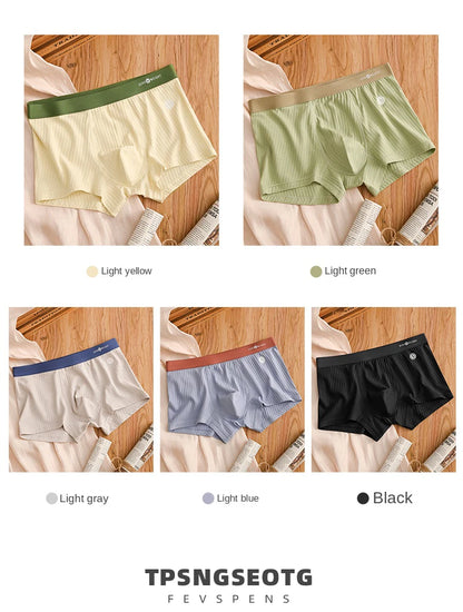 1 Pcs Underwear Men's Boxer Shorts Sexy Panties Cotton Boxers Man Underpants Male Shorts Homme U Convex Lingerie Free Shipping