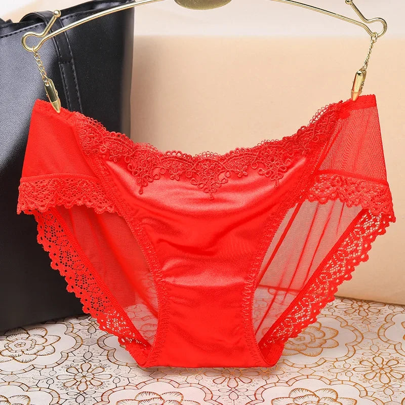 Culotte sexy seamless dentelle ultra-fine creuse S-XL