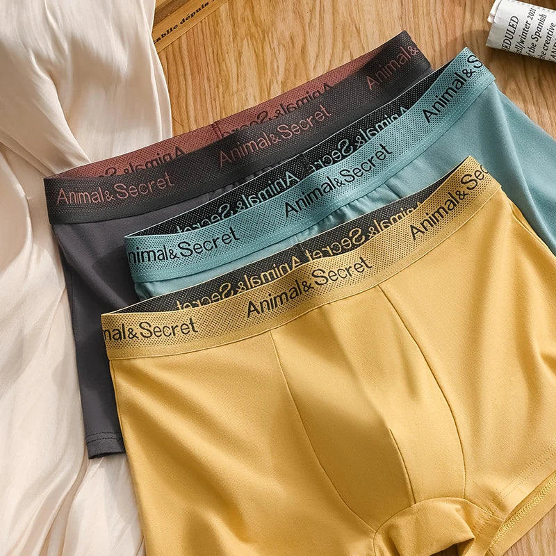 1 Pcs Underwear Men's Boxer Shorts Sexy Panties Cotton Boxers Man Underpants Male Shorts Homme U Convex Lingerie Free Shipping