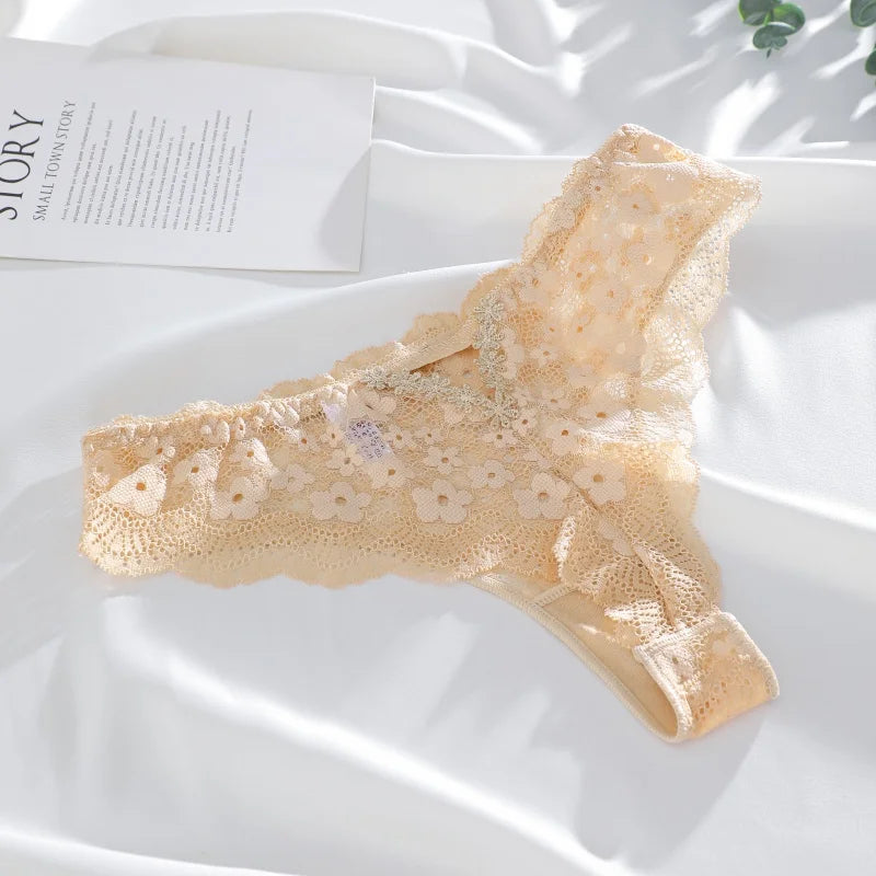 Culotte Dentelle G-String Sexy - Taille Basse - Nos Petits KIFF