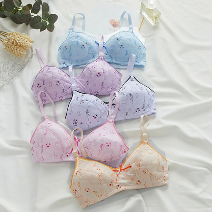 Soutien-gorge sport femme sans armature — 2 rangées de boutons couleur unie