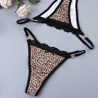 G-string léopard T-back taille basse — S-XL