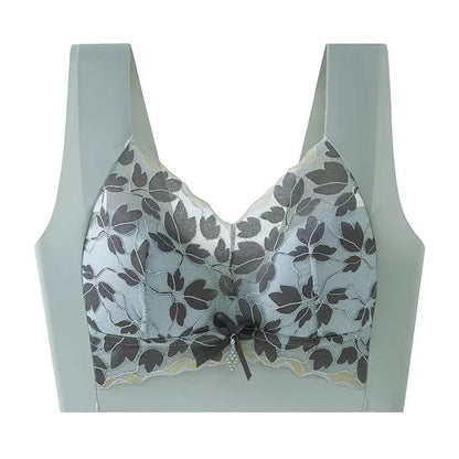 Brassière femme sans armatures dentelle — Push-up grande taille respirante
