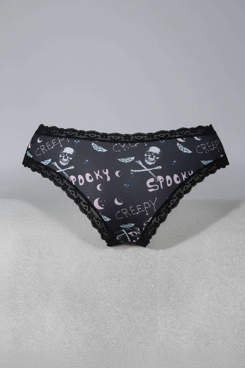 Culotte Imprimée Squelette Halloween - Seamless M-XXL - Nos Petits KIFF