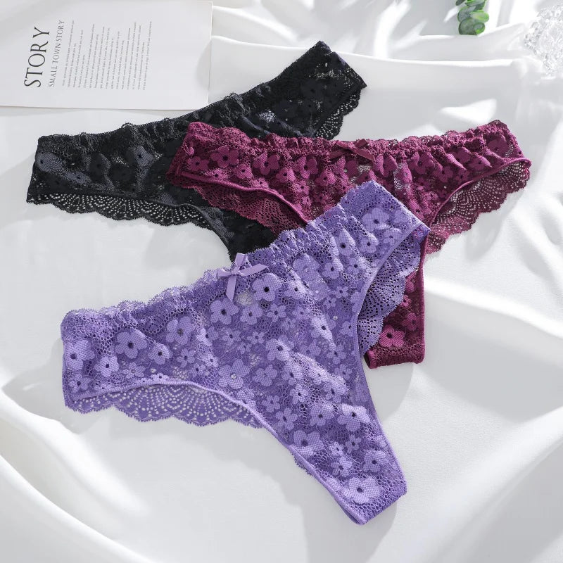 Culotte Dentelle G-String Sexy - Taille Basse - Nos Petits KIFF