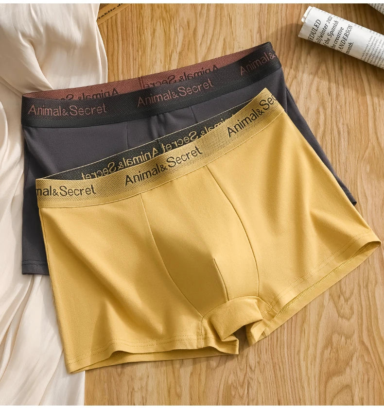 1 Pcs Underwear Men's Boxer Shorts Sexy Panties Cotton Boxers Man Underpants Male Shorts Homme U Convex Lingerie Free Shipping
