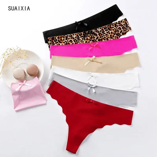 Tanga ice silk seamless V-waist — S-XL