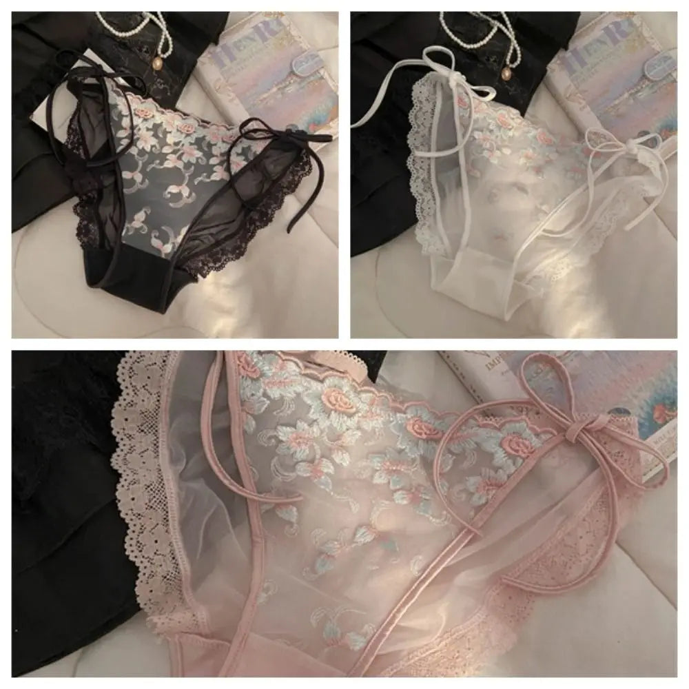 Culotte Florale Transparente Taille Basse - Taille Unique - Nos Petits KIFF