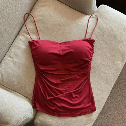 Brassière camisole sans coutures avec coussinet