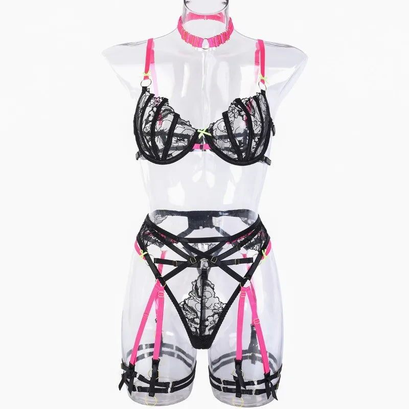 Panties and Bra Set Micro Threads Sexy Woman Lingerie Femme Sexys Women's Underwear Sets Sexy Lingerie Women's Bodysuits Briefs