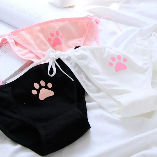 Culotte kawaii motif patte de chat style Lolita — S-XL