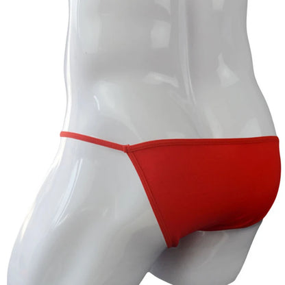 Slip homme bikini string ice silk translucide — M-XL