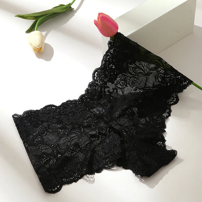 BZEL 3PCS/Set Women's Panties Floral Lace Women's Boxers Sexy Lingerie Femme Hollow Out Charming Boyshorts Fashion Cozy Underpants