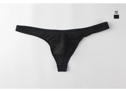 String homme G-string taille basse — Poche U respirant couleur unie sexy