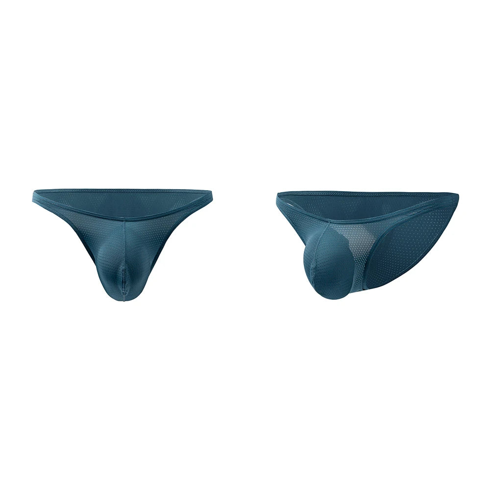 Bikini de bain homme G-string mesh nylon taille basse — M-XL