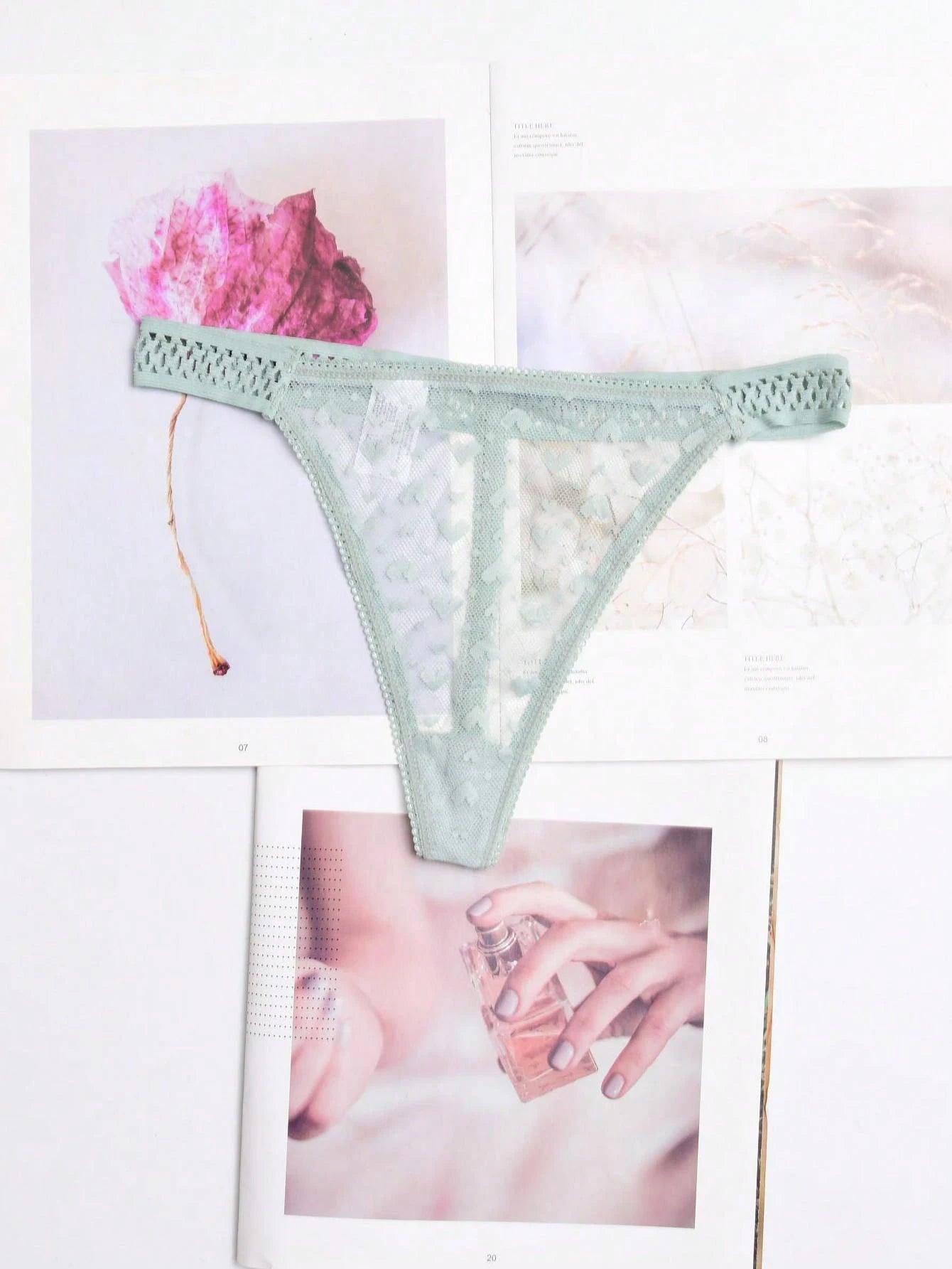 Tanga femme volants — G-string sans coutures taille basse sexy