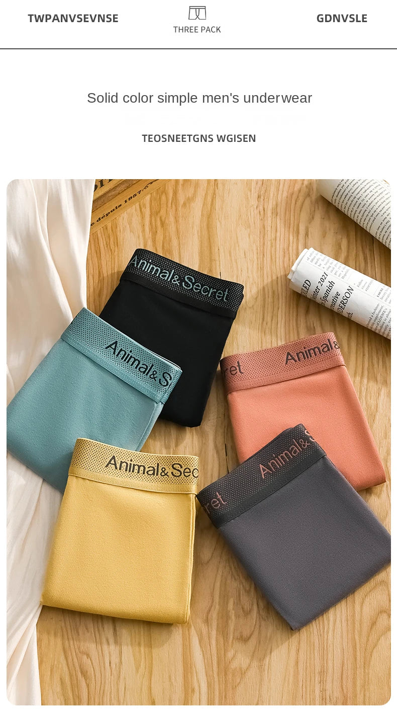 1 Pcs Underwear Men's Boxer Shorts Sexy Panties Cotton Boxers Man Underpants Male Shorts Homme U Convex Lingerie Free Shipping