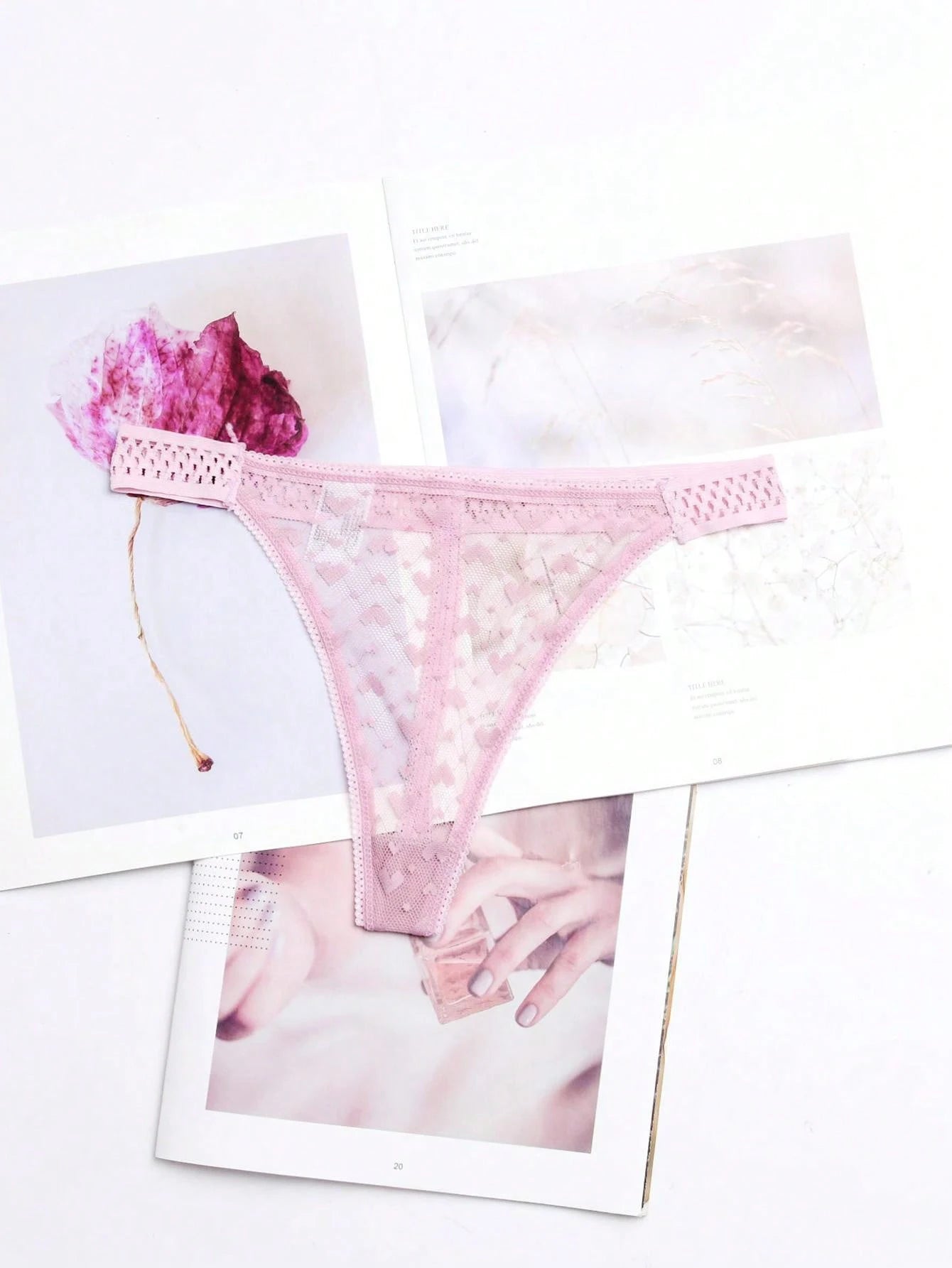 Tanga femme volants — G-string sans coutures taille basse sexy