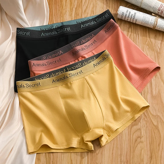 1 Pcs Underwear Men's Boxer Shorts Sexy Panties Cotton Boxers Man Underpants Male Shorts Homme U Convex Lingerie Free Shipping