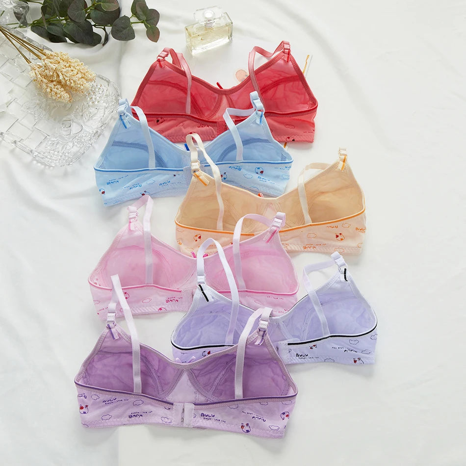 Soutien-gorge sport femme sans armature — 2 rangées de boutons couleur unie
