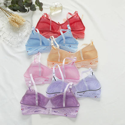 Soutien-gorge sport femme sans armature — 2 rangées de boutons couleur unie