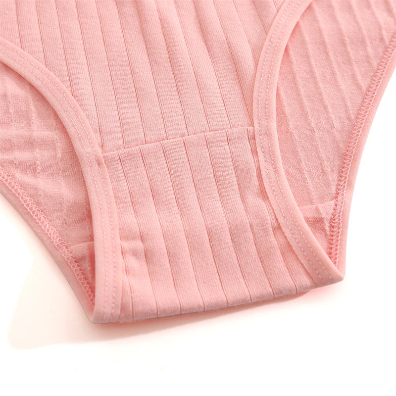 Culotte femme coton sans coutures — Taille basse respirante douce couleur unie