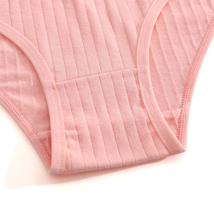 Culotte femme coton sans coutures — Taille basse respirante douce couleur unie